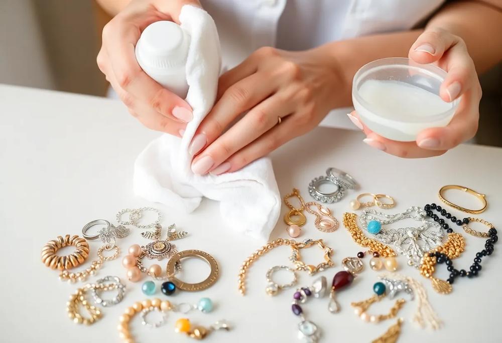 cleaning jewelry