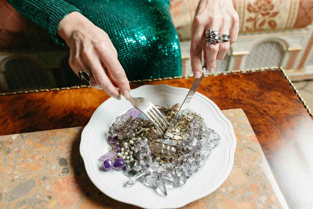 shiny jewelry